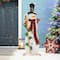Glitzhome® 36'' Lighted Wooden Snowman Porch Décor